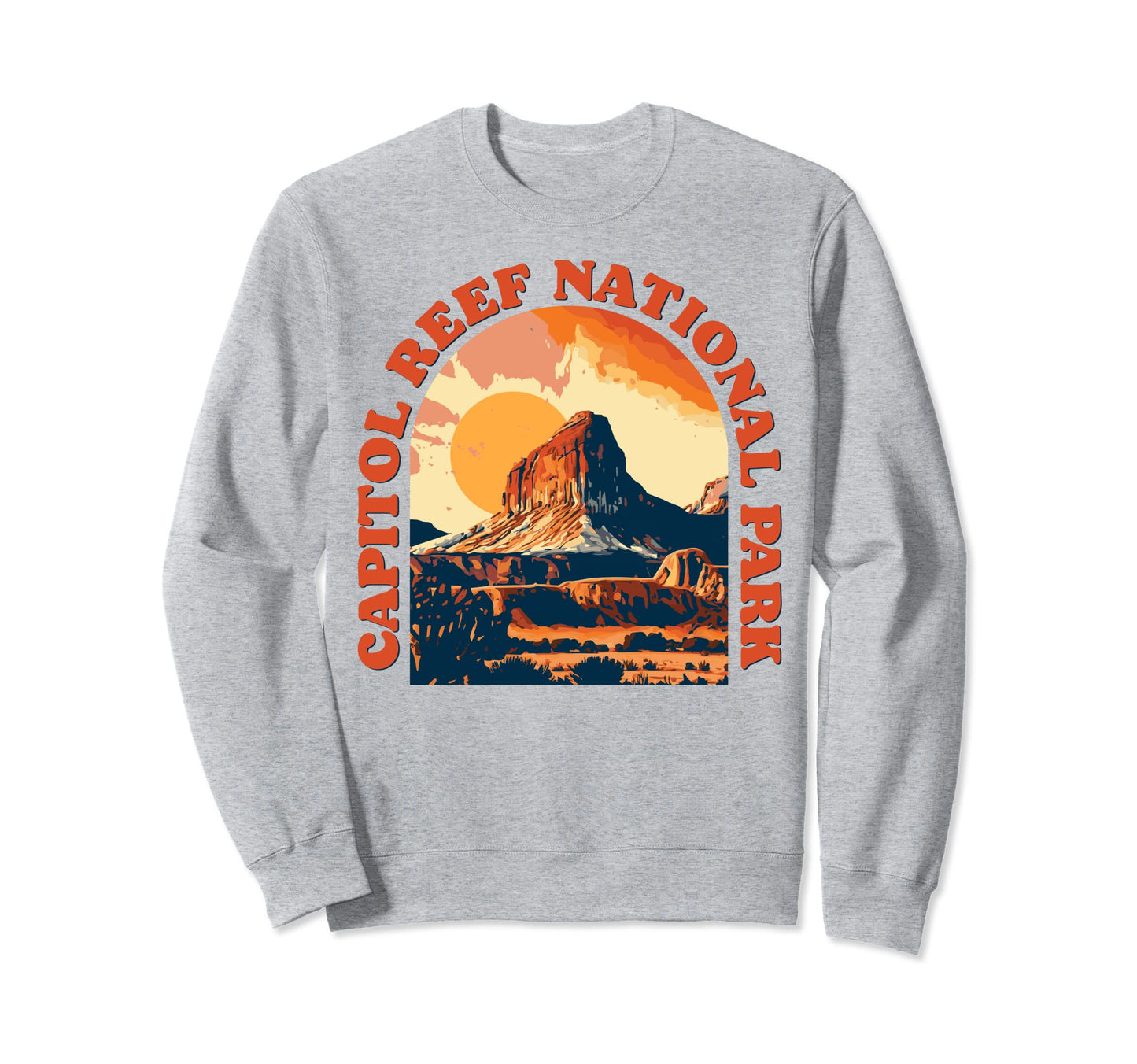 Capitol Reef National Park Utah 80S Sweatshirt - Graphic Print for Adults - T-Shirt, Sweatshirt, Hoodie