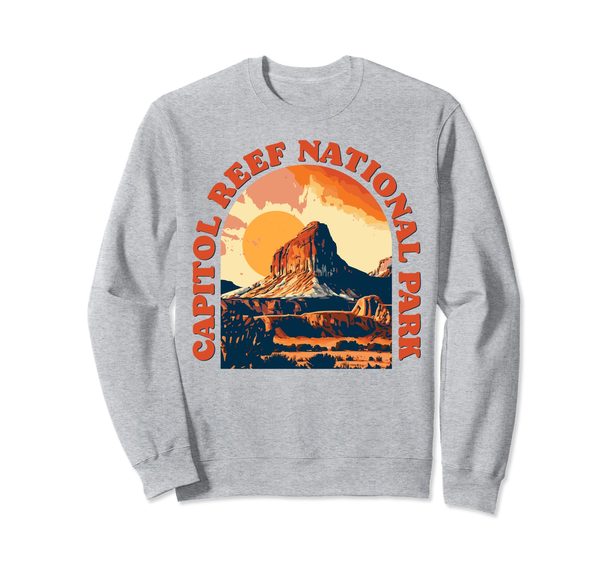 Capitol Reef National Park Utah 80S Sweatshirt - Graphic Print for Adults - T-Shirt, Sweatshirt, Hoodie