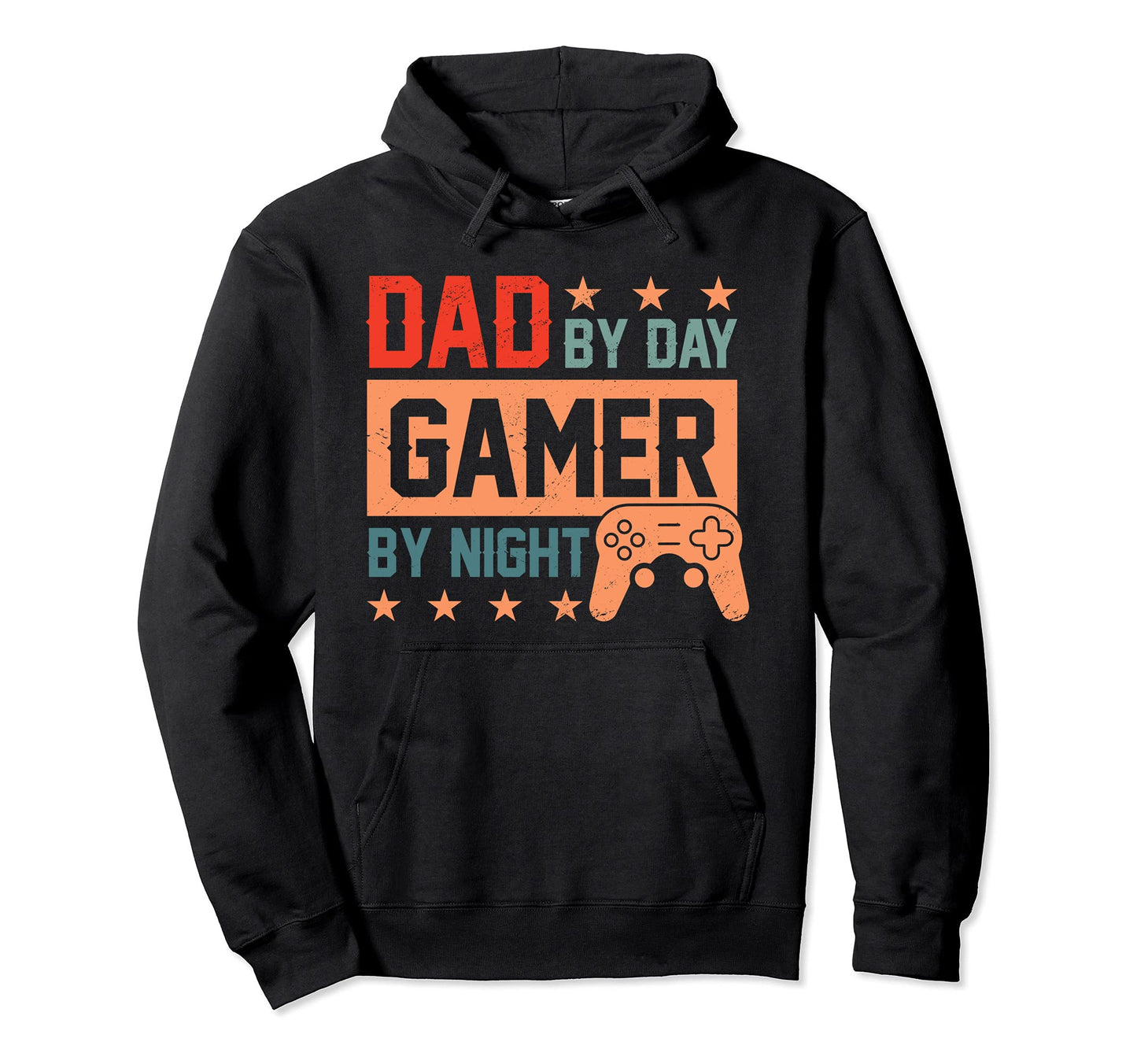 Dad Day Gamer Night Video Game Console Hoodie - Graphic Print for Adults - T-Shirt, Sweatshirt, Hoodie