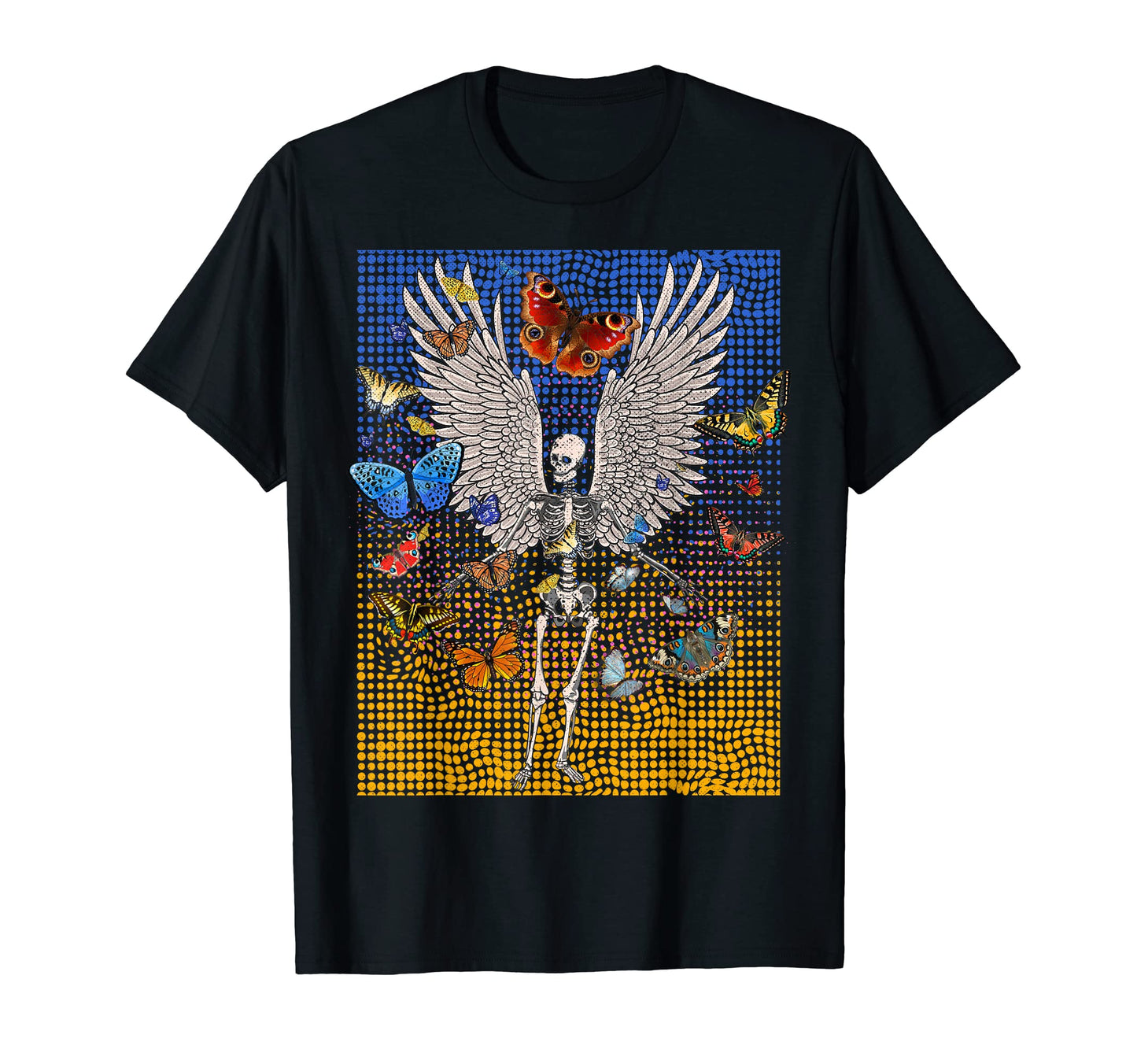 Fairy Grunge Butterfly Wing Skeleton T-Shirt - Trendy Graphic Men Women - T-Shirt, Sweatshirt, Hoodie