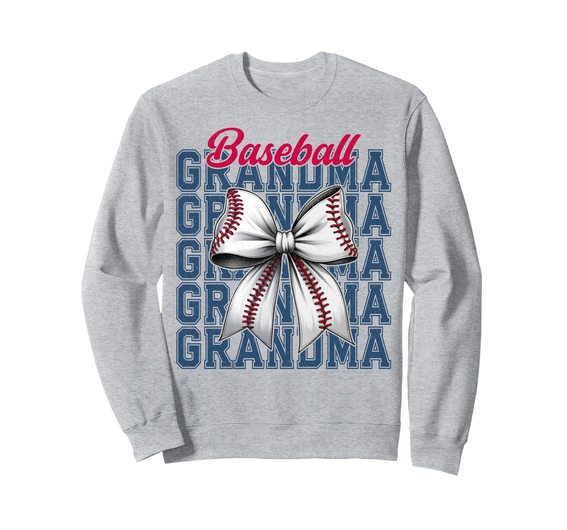 Baseball Grandma Coquette Bow Sweatshirt - Minimalist Print Unisex - T-Shirt, Sweatshirt, Hoodie