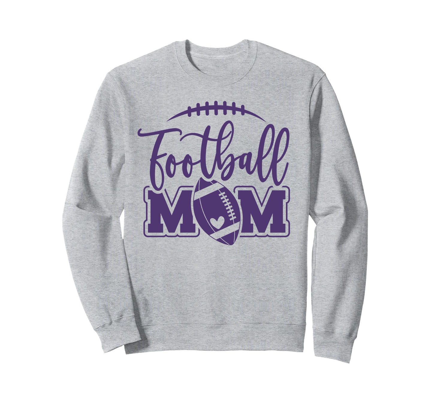 Womens Game Day Purple And White Sweatshirt - Minimalist Print for Adults - T-Shirt, Sweatshirt, Hoodie