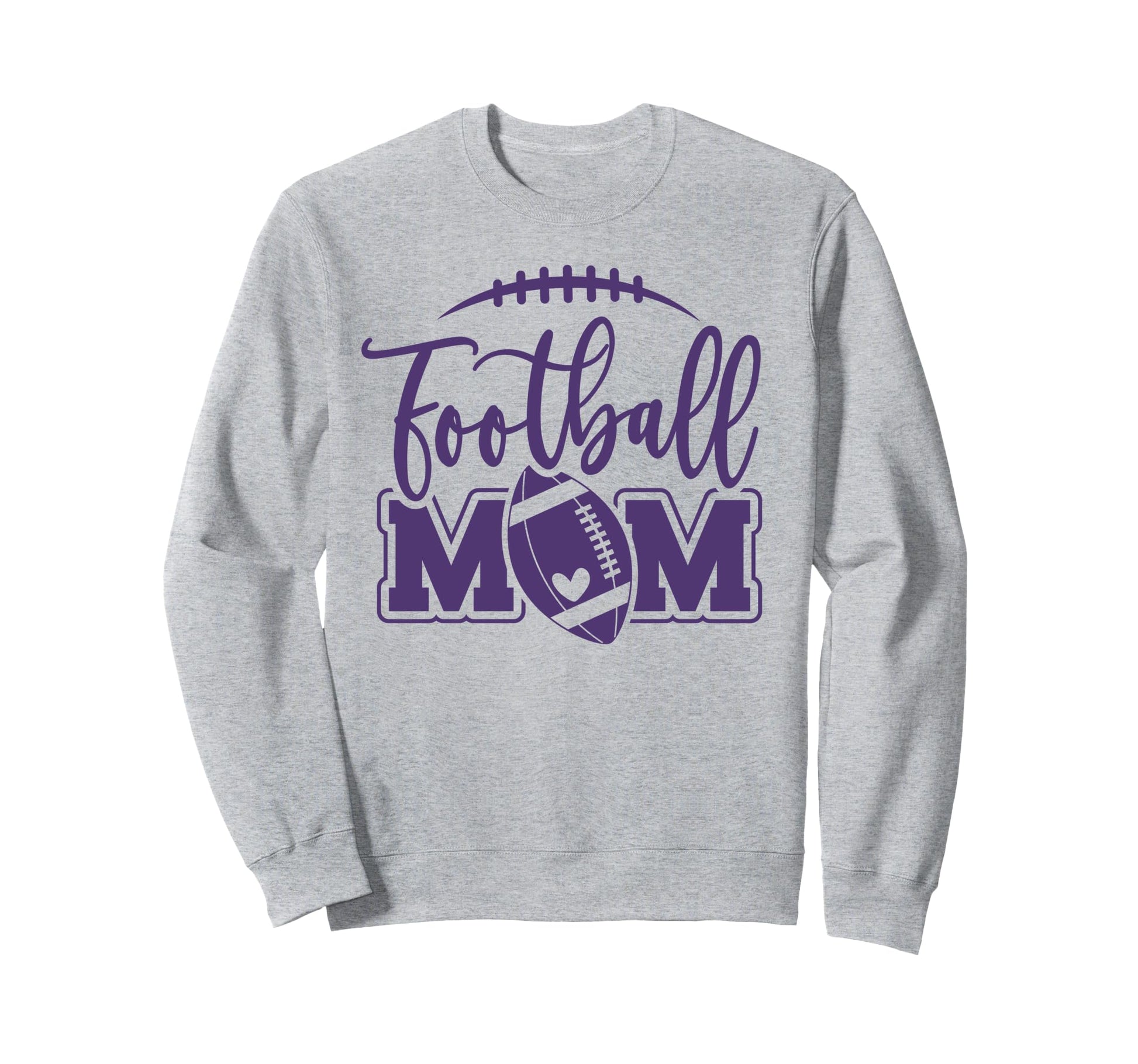 Womens Game Day Purple And White Sweatshirt - Minimalist Print for Adults - T-Shirt, Sweatshirt, Hoodie