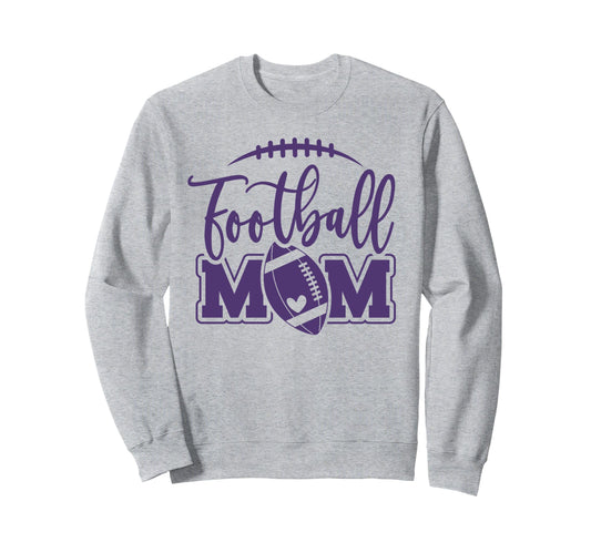 Womens Game Day Purple And White Sweatshirt - Minimalist Print for Adults - T-Shirt, Sweatshirt, Hoodie