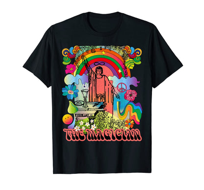 Tarot Card Magician Groovy Boho Peace Sign T-Shirt - Unique Graphic Unisex - T-Shirt, Sweatshirt, Hoodie