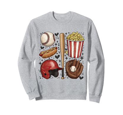 Tis Season Baseball Mom Game Day Sweatshirt - Graphic Print for Adults - T-Shirt, Sweatshirt, Hoodie