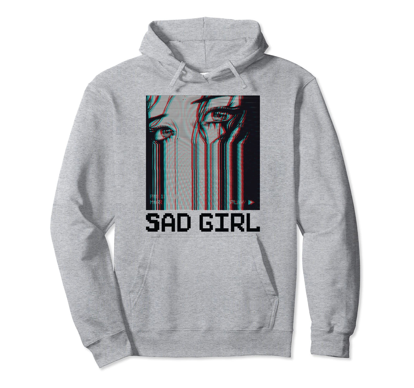Sad Vaporwave Aesthetic Hoodie - Graphic Print Men Women - T-Shirt, Sweatshirt, Hoodie