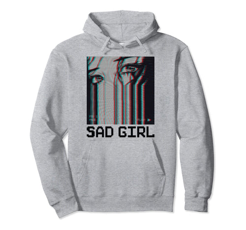 Sad Vaporwave Aesthetic Hoodie - Graphic Print Men Women - T-Shirt, Sweatshirt, Hoodie