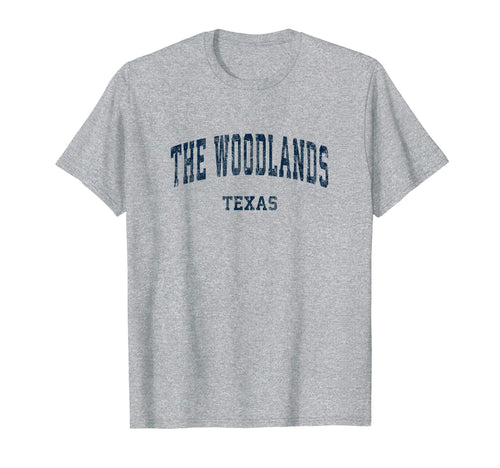 Woodlands Texas Tx Varsity Sports Navy T-Shirt - Custom Art Print Unisex - T-Shirt, Sweatshirt, Hoodie