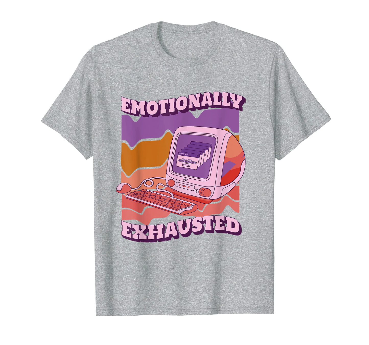 Emotionally Exhausted Aesthetic T-Shirt - Casual Everyday Wear Men Women - T-Shirt, Sweatshirt, Hoodie