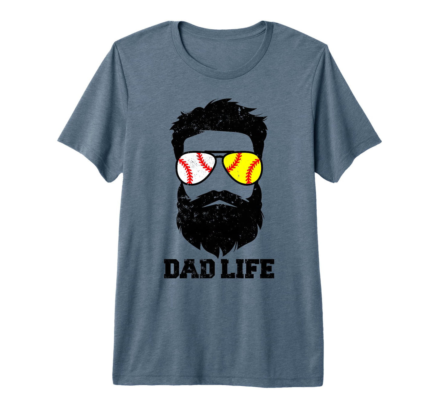 Mens Baseball Softball Dad Messy T-Shirt - Streetwear Style for Adults - T-Shirt, Sweatshirt, Hoodie