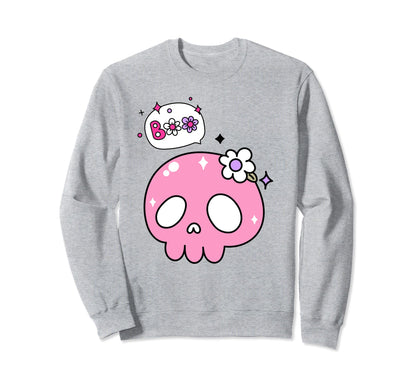 Funky Hippe Boho Goth Skeleton Boo Sweatshirt - Trendy Graphic Unisex - T-Shirt, Sweatshirt, Hoodie