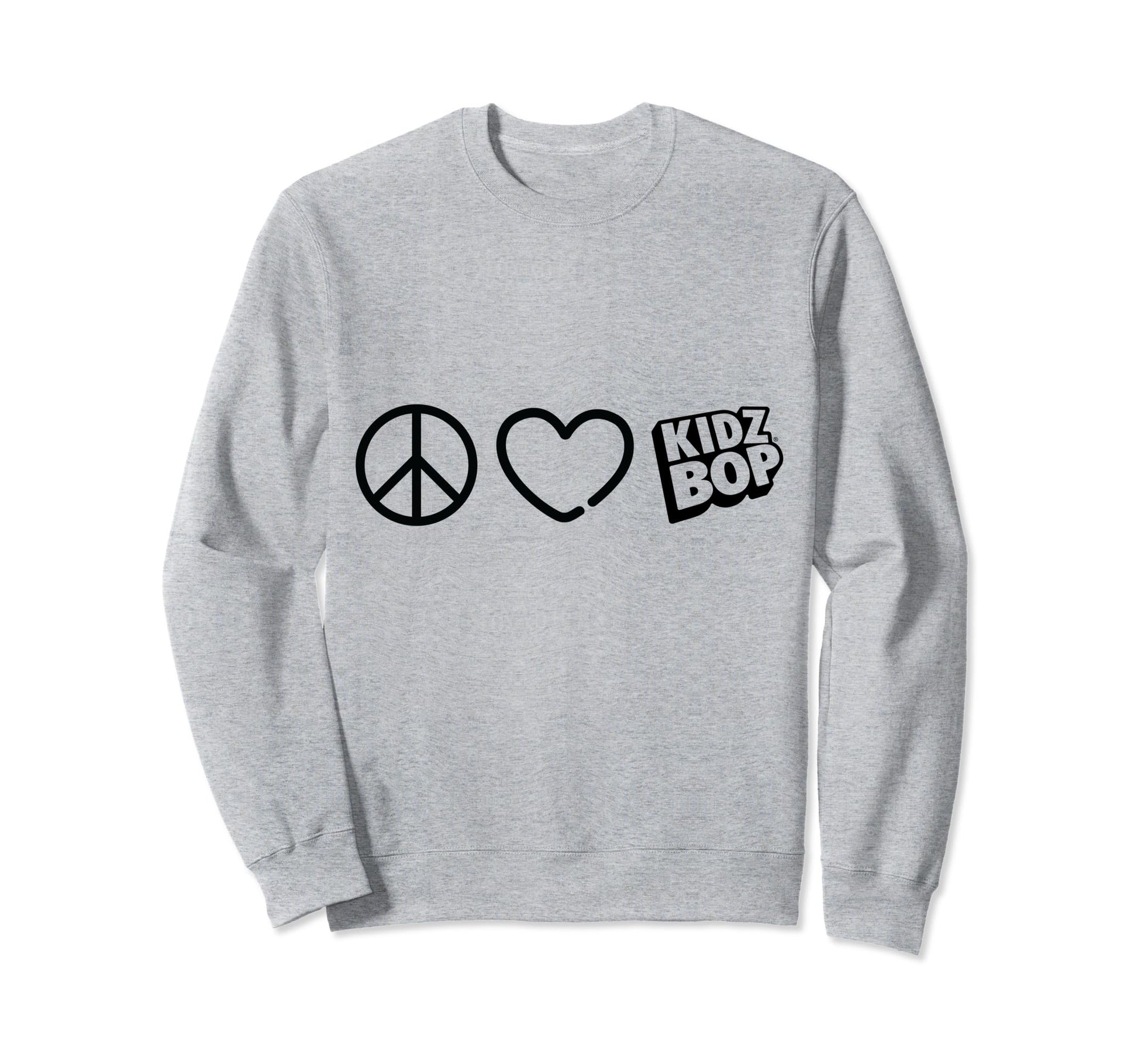 Kidz Bop Peace Love Kidz Bop Sweatshirt - Fun Novelty Design for Adults - T-Shirt, Sweatshirt, Hoodie