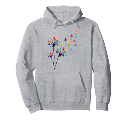 Dandelion Funny Yellow Rainbow Rubber Hoodie - Graphic Print Men Women - T-Shirt, Sweatshirt, Hoodie