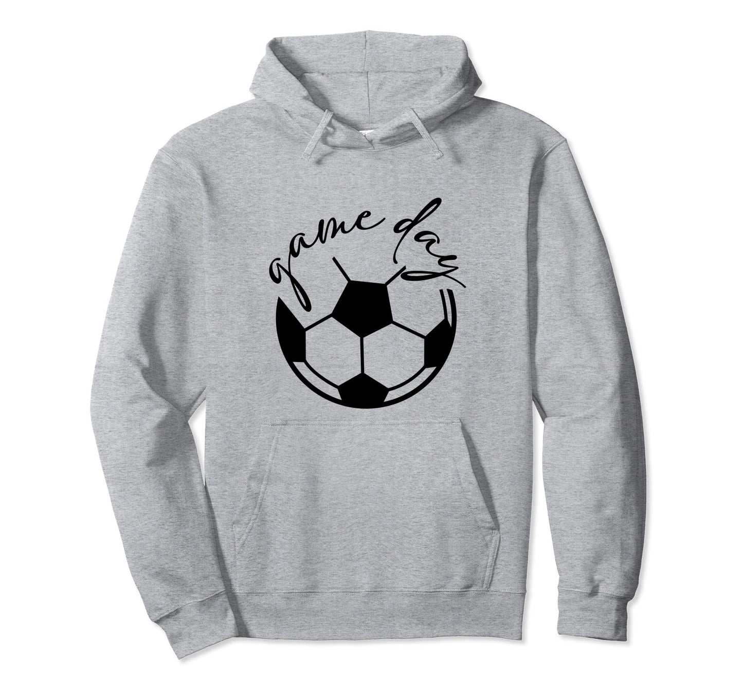 Game Day Soccer Mom Grey Hoodie - Trendy Graphic Unisex - T-Shirt, Sweatshirt, Hoodie
