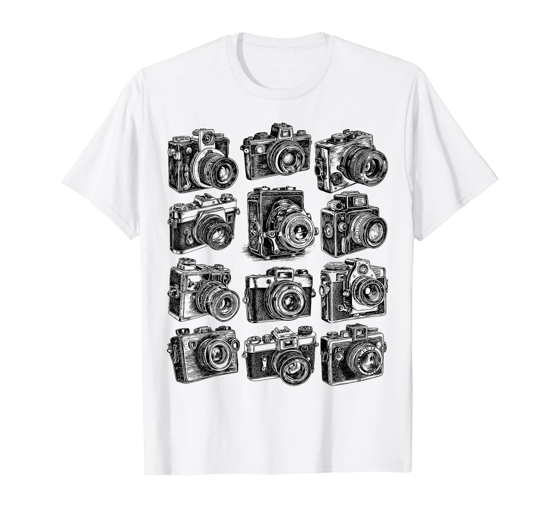 Cameras Photography T-Shirt - Casual Everyday Wear Unisex - T-Shirt, Sweatshirt, Hoodie