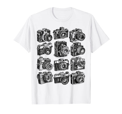 Cameras Photography T-Shirt - Casual Everyday Wear Unisex - T-Shirt, Sweatshirt, Hoodie