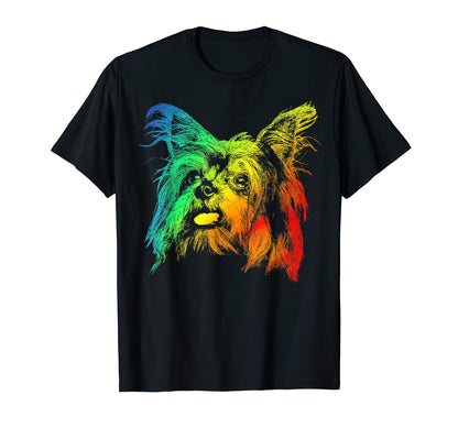 Chorkie Colorful Rainbow T-Shirt - Streetwear Style Men Women - T-Shirt, Sweatshirt, Hoodie