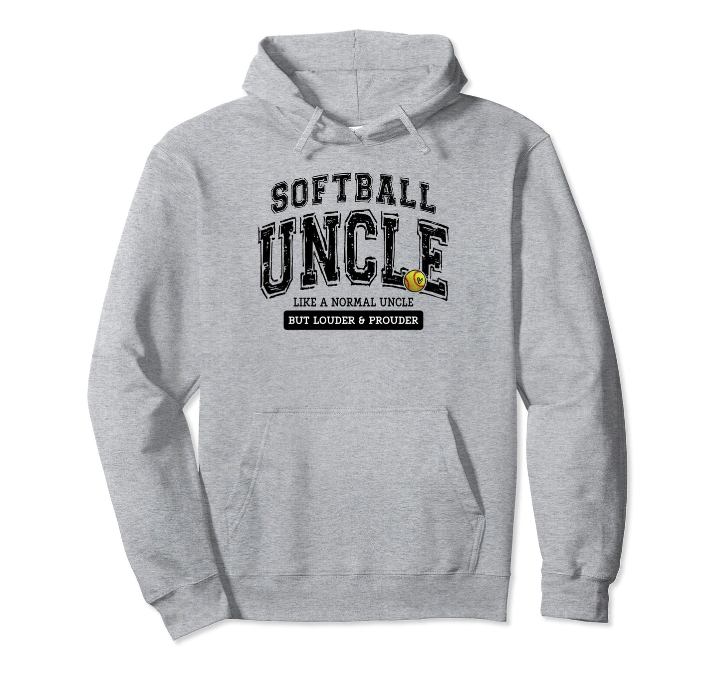 Softball Uncle Softball Fathers Day Hoodie - Novelty Apparel Unisex - T-Shirt, Sweatshirt, Hoodie