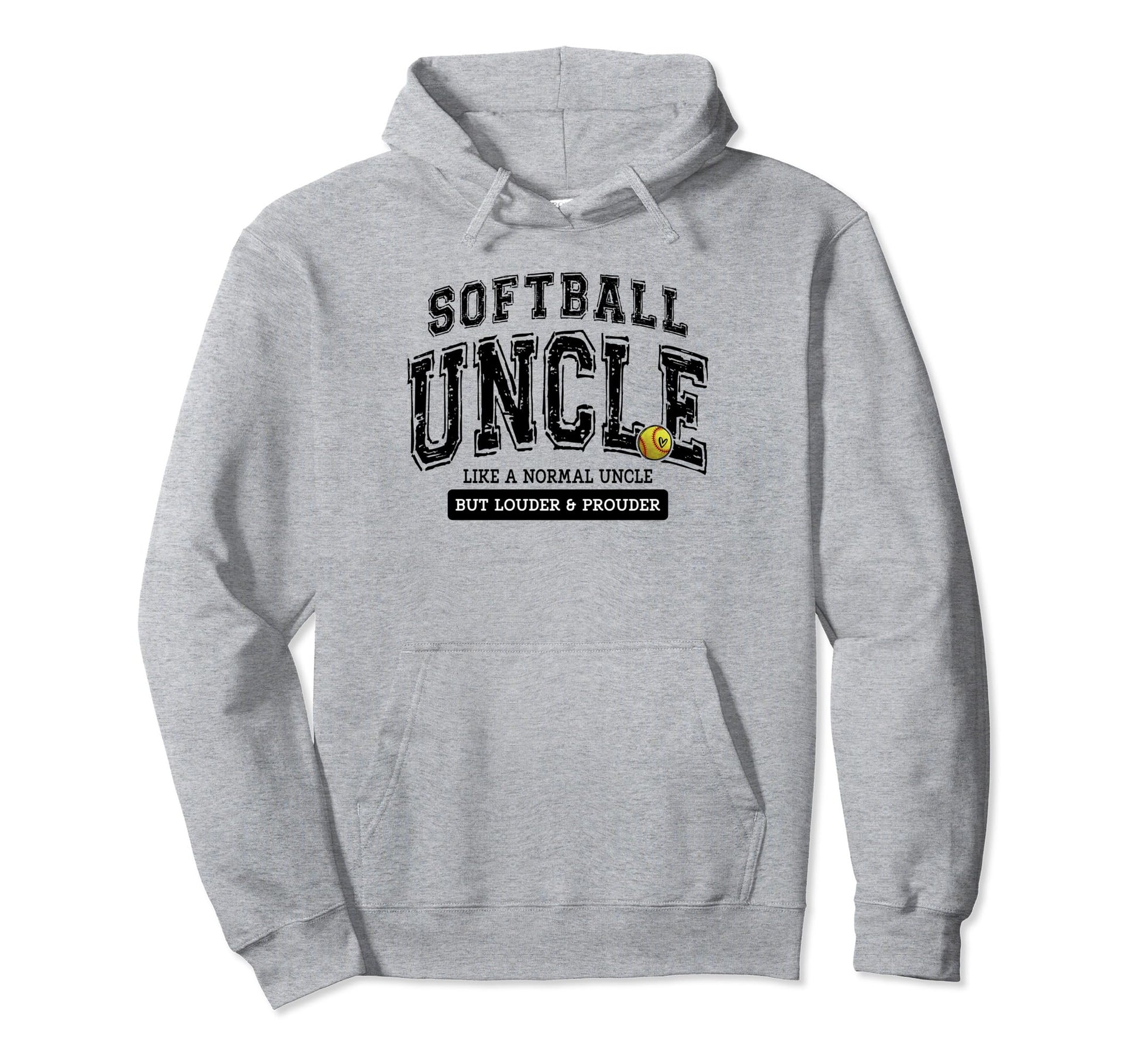 Softball Uncle Softball Fathers Day Hoodie - Novelty Apparel Unisex - T-Shirt, Sweatshirt, Hoodie