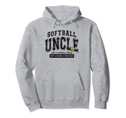 Softball Uncle Softball Fathers Day Hoodie - Novelty Apparel Unisex - T-Shirt, Sweatshirt, Hoodie