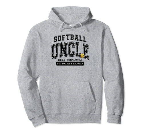 Softball Uncle Softball Fathers Day Hoodie - Novelty Apparel Unisex - T-Shirt, Sweatshirt, Hoodie