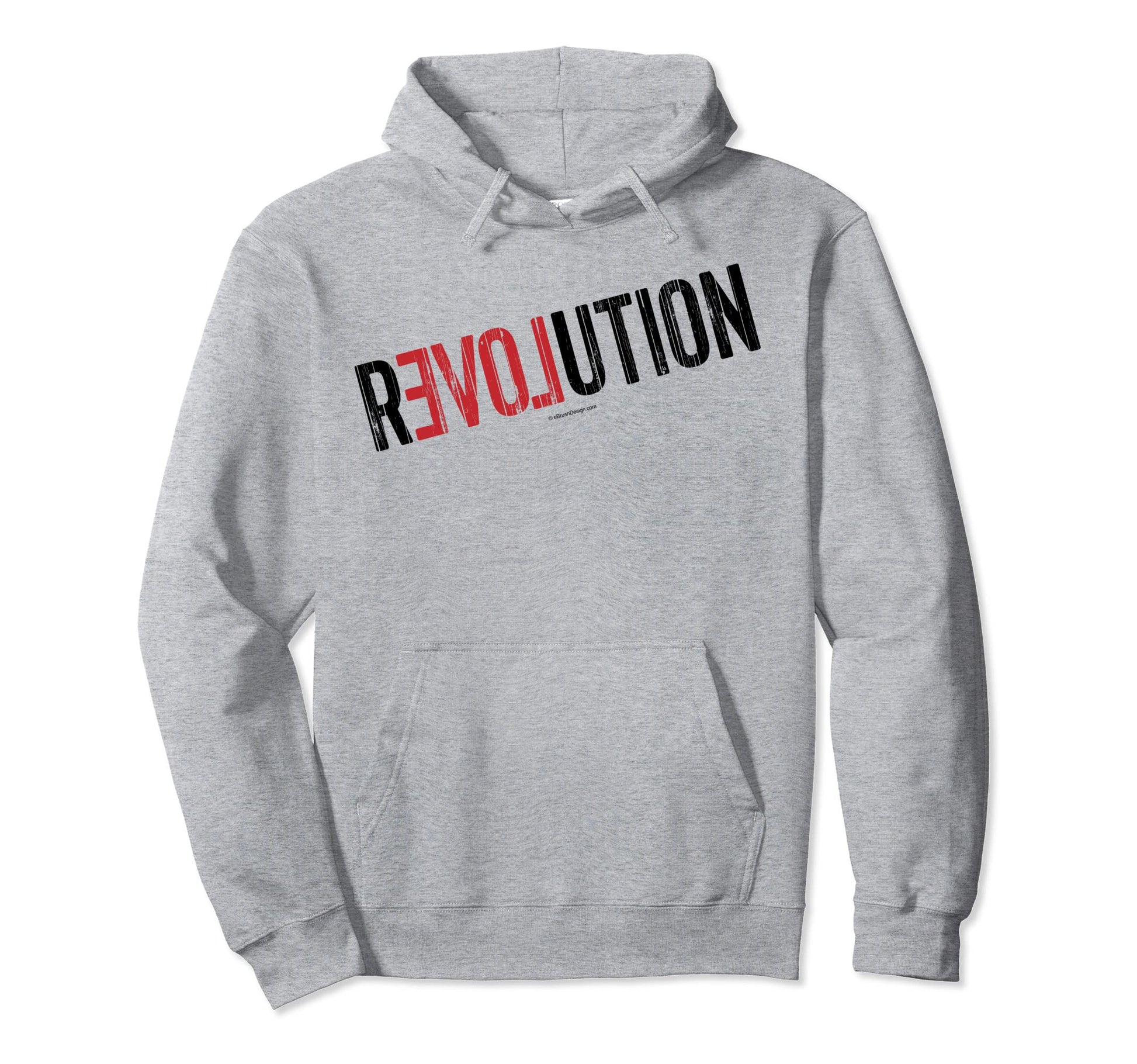 Revolution Peace And Love Hoodie - Casual Everyday Wear Men Women - T-Shirt, Sweatshirt, Hoodie