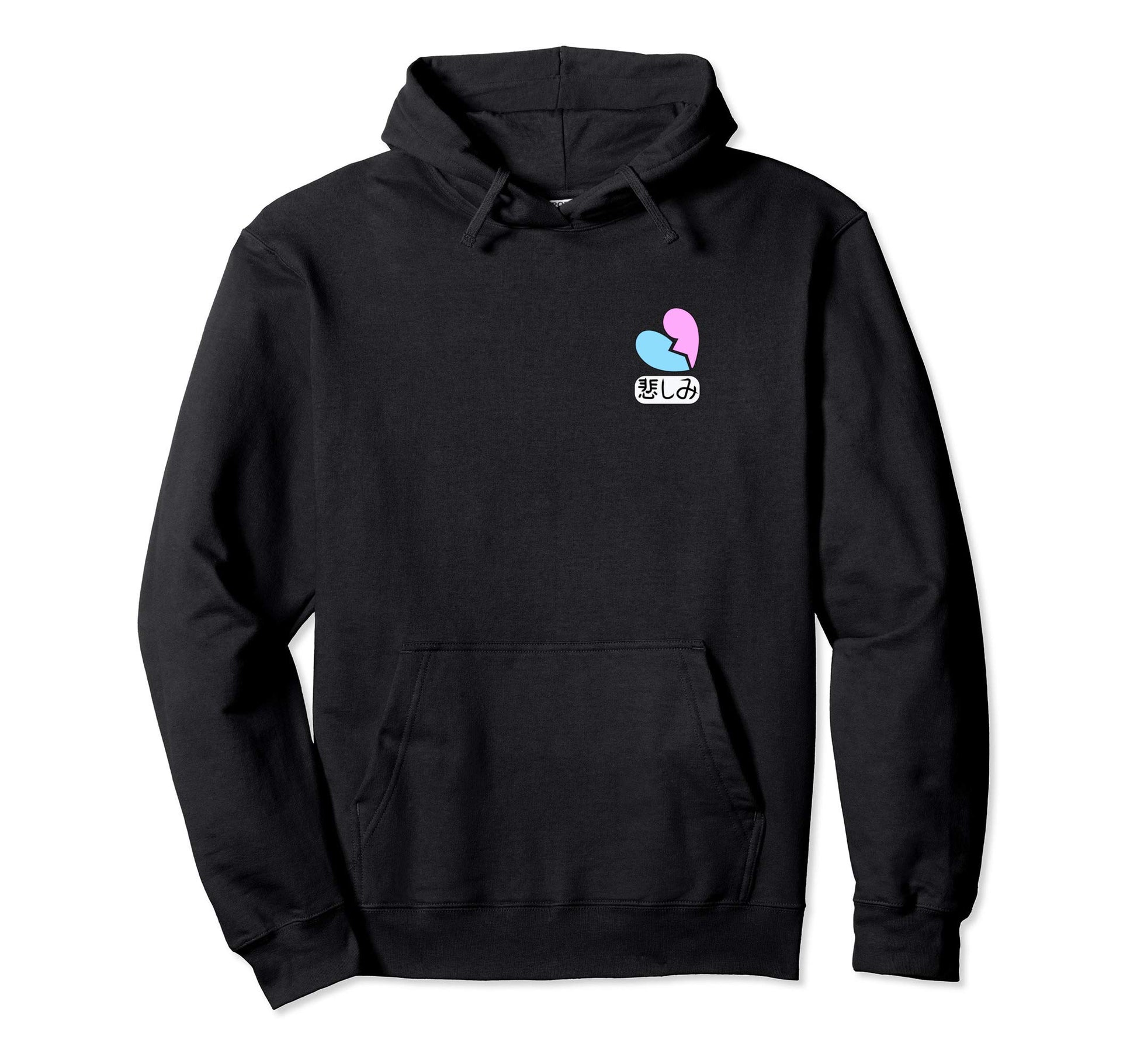 Heart Pocket Vaporwave Japanese Grunge Hoodie - Streetwear Style Unisex - T-Shirt, Sweatshirt, Hoodie