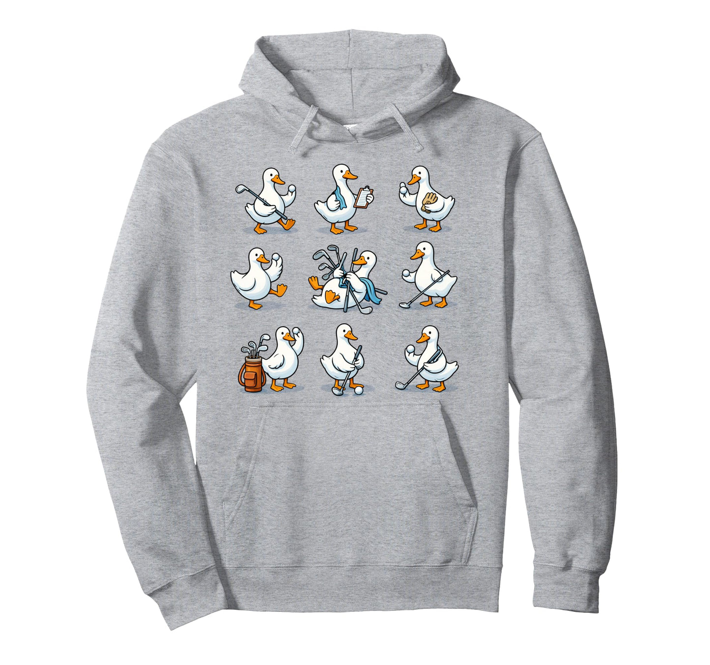 Funny Golf Goose Golfer Animal Matching Hoodie - Novelty Apparel Unisex - T-Shirt, Sweatshirt, Hoodie