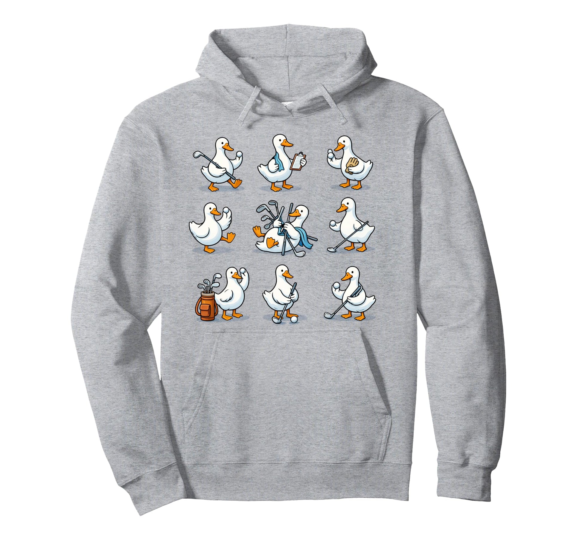 Funny Golf Goose Golfer Animal Matching Hoodie - Novelty Apparel Unisex - T-Shirt, Sweatshirt, Hoodie