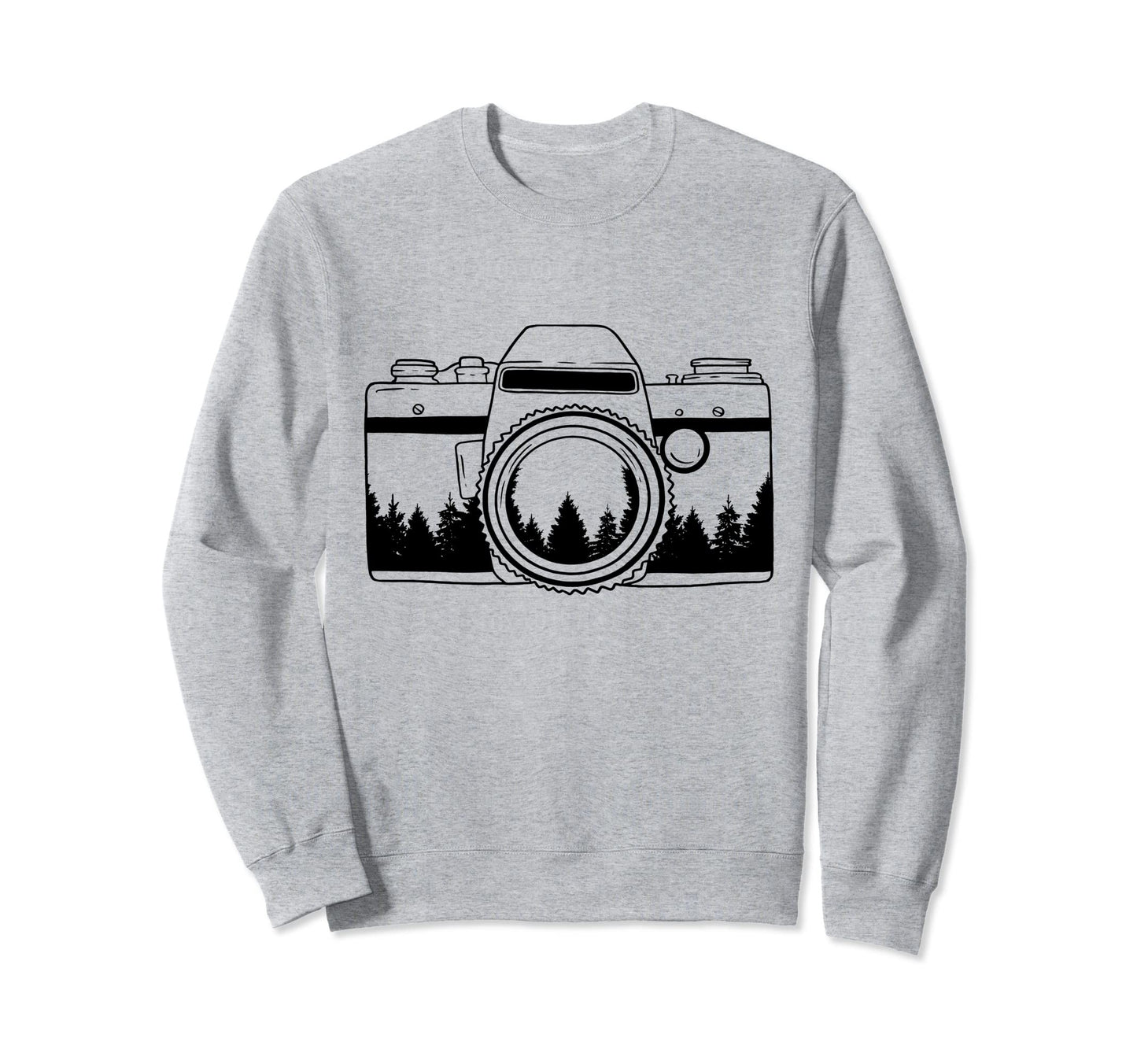 Photographer Camera Trees Nature Sweatshirt - Graphic Print Unisex - T-Shirt, Sweatshirt, Hoodie