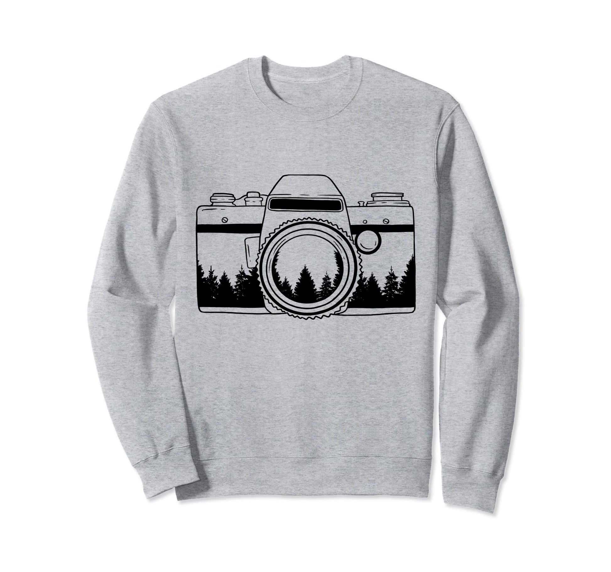 Photographer Camera Trees Nature Sweatshirt - Graphic Print Unisex - T-Shirt, Sweatshirt, Hoodie