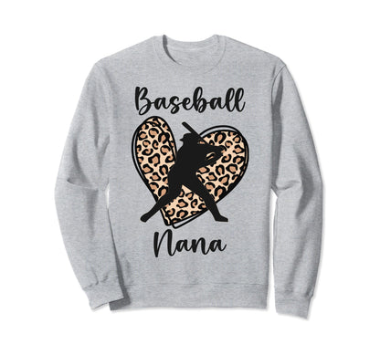 Baseball Nana Grandma Baseball Sweatshirt - Streetwear Style for Adults - T-Shirt, Sweatshirt, Hoodie