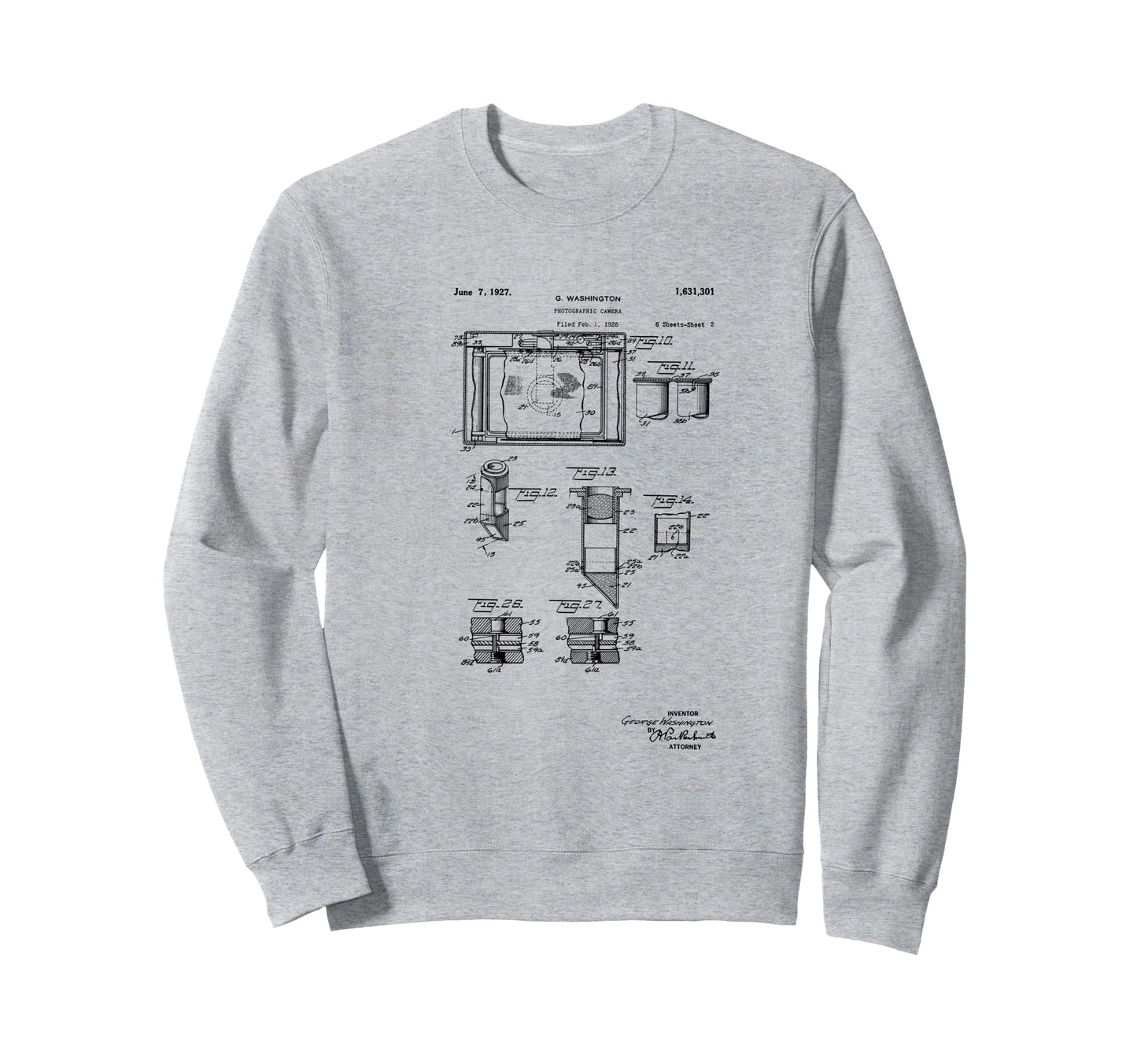 Camera Photographic Patent 1927 Sweatshirt - Streetwear Style for Adults - T-Shirt, Sweatshirt, Hoodie