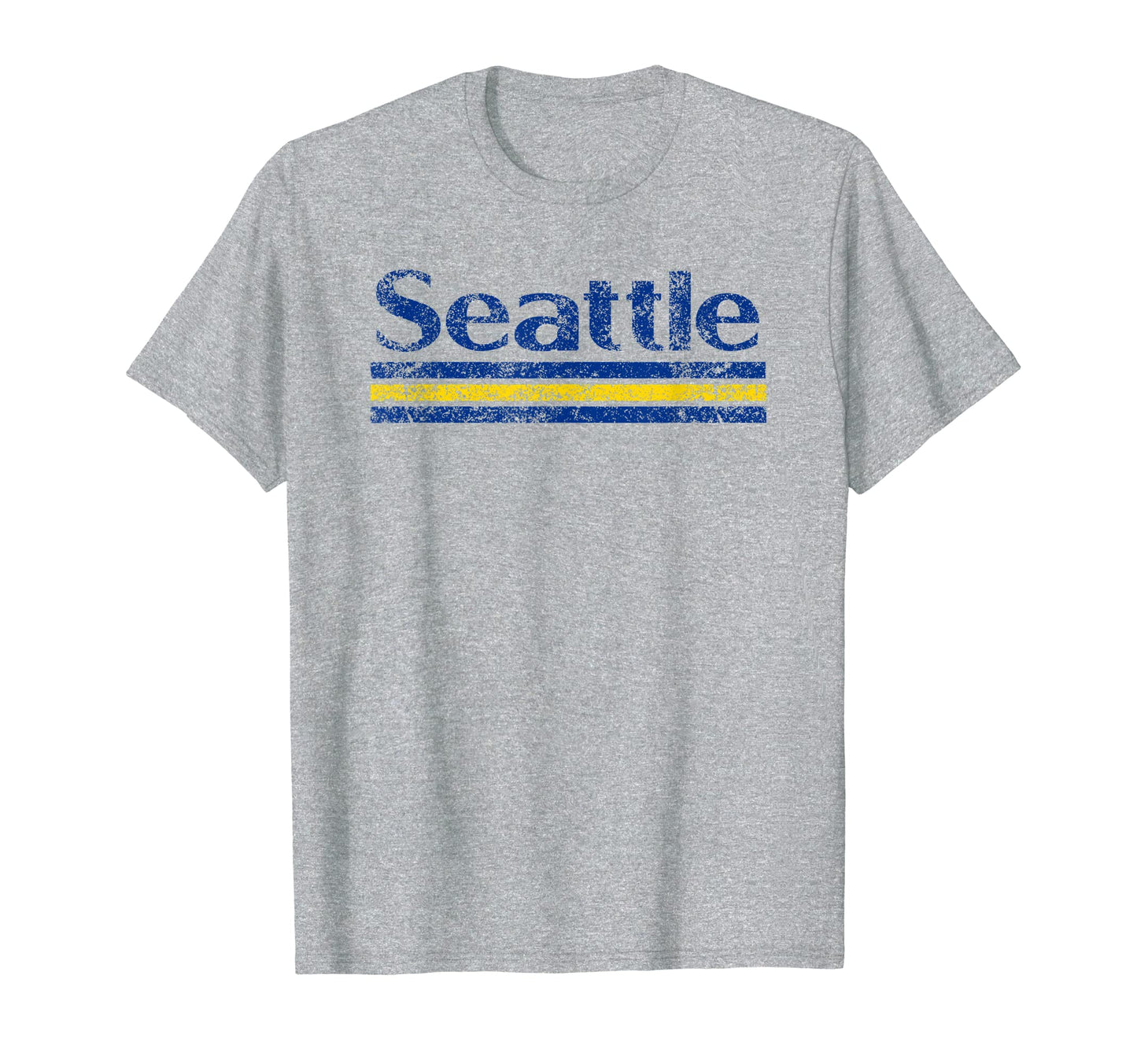 Seattle Washington Weathered T-Shirt - Casual Everyday Wear for Adults - T-Shirt, Sweatshirt, Hoodie