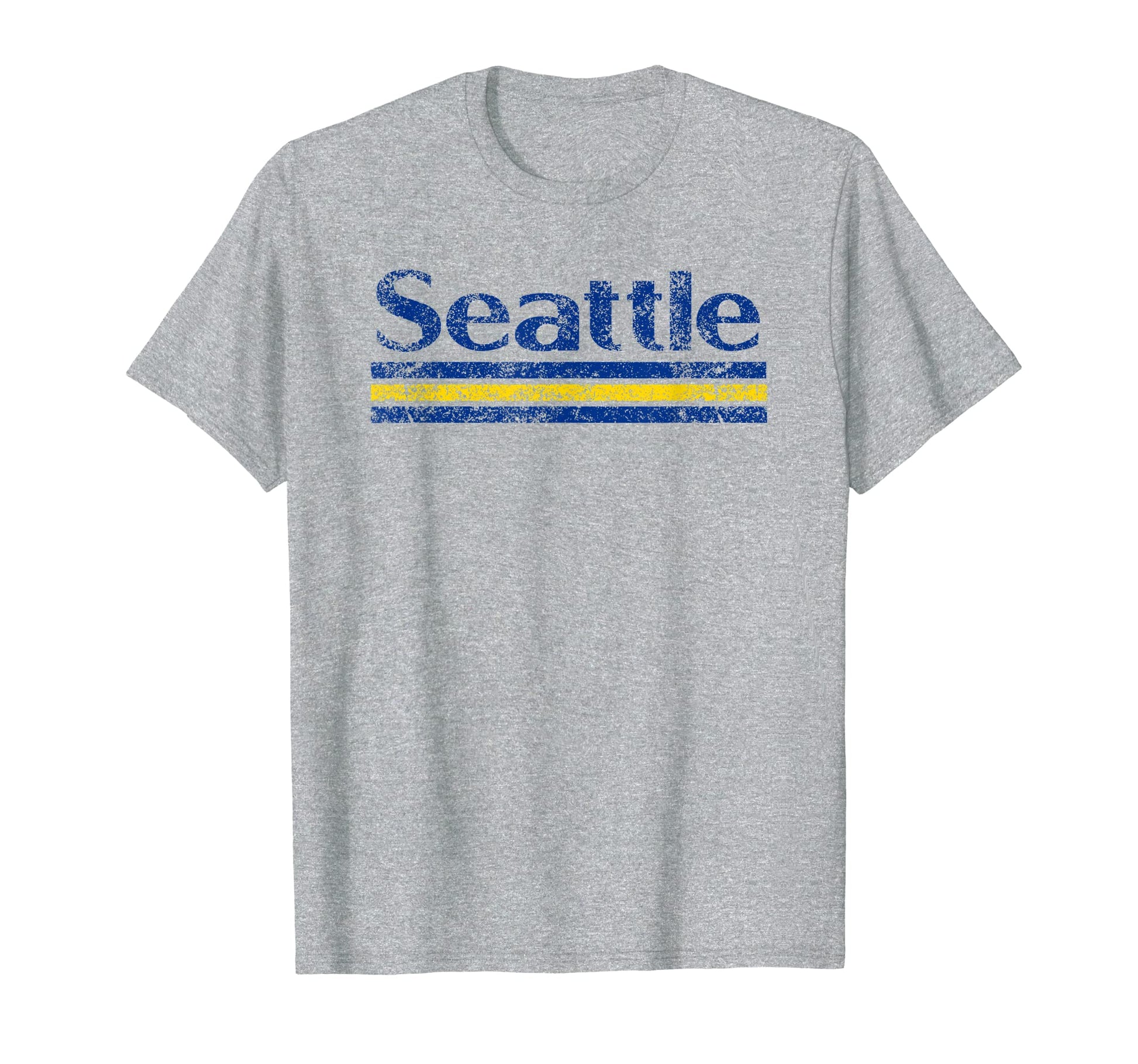 Seattle Washington Weathered T-Shirt - Casual Everyday Wear for Adults - T-Shirt, Sweatshirt, Hoodie