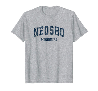 Neosho Missouri Mo Varsity Sports Navy T-Shirt - Graphic Print for Adults - T-Shirt, Sweatshirt, Hoodie
