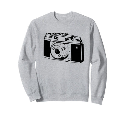 Camera Sweatshirt - Trendy Graphic for Adults - T-Shirt, Sweatshirt, Hoodie