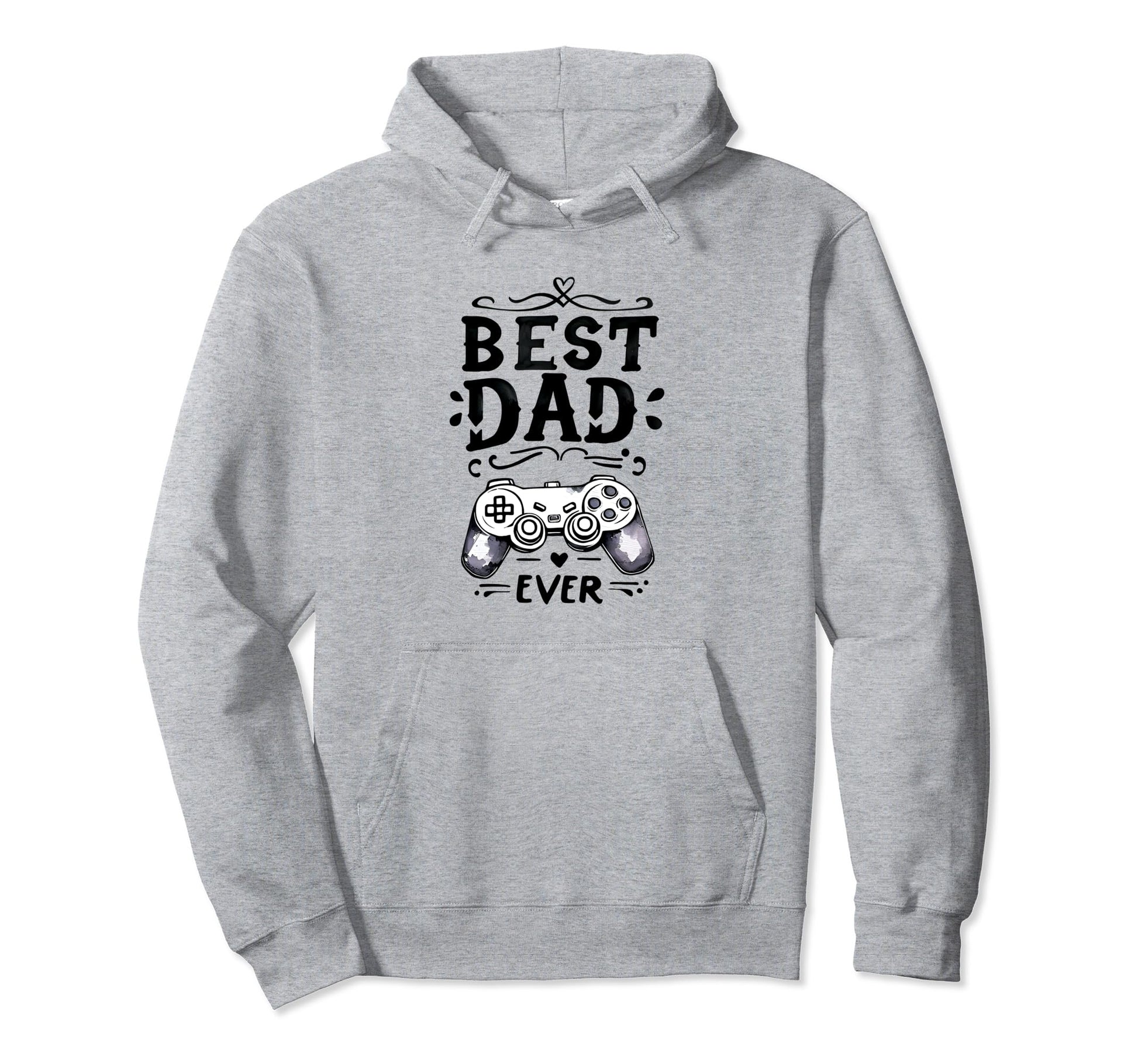 Best Gamer Dad Ever Fathers Day Papa Hoodie - Novelty Apparel for Adults - T-Shirt, Sweatshirt, Hoodie
