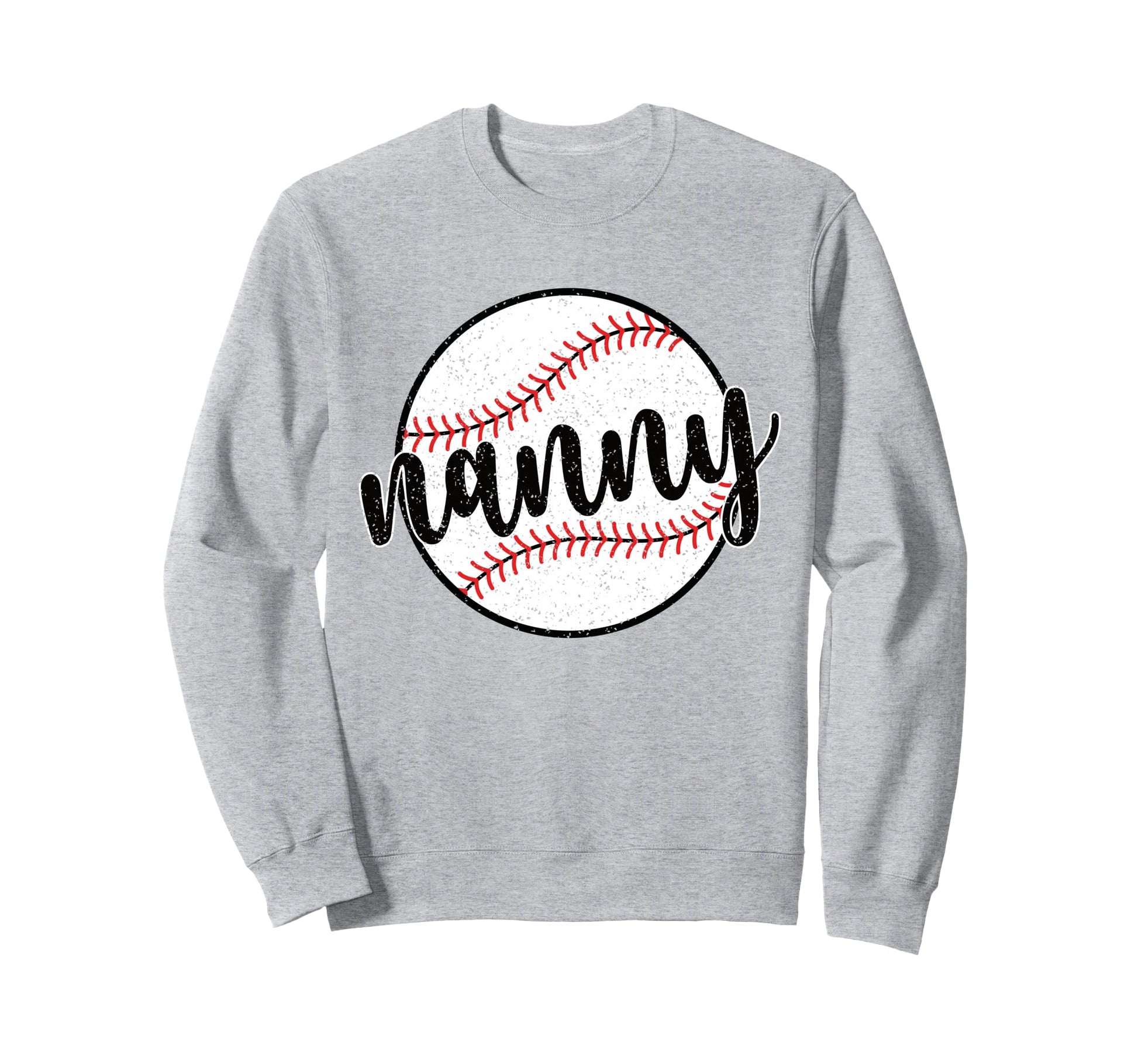 Proud Baseball Nanny Grandma Sweatshirt - Aesthetic Graphic Men Women - T-Shirt, Sweatshirt, Hoodie