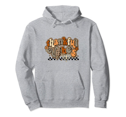 Happy Thanksgiving Day Autumn Fall Thankful Hoodie - Unique Graphic Unisex - T-Shirt, Sweatshirt, Hoodie