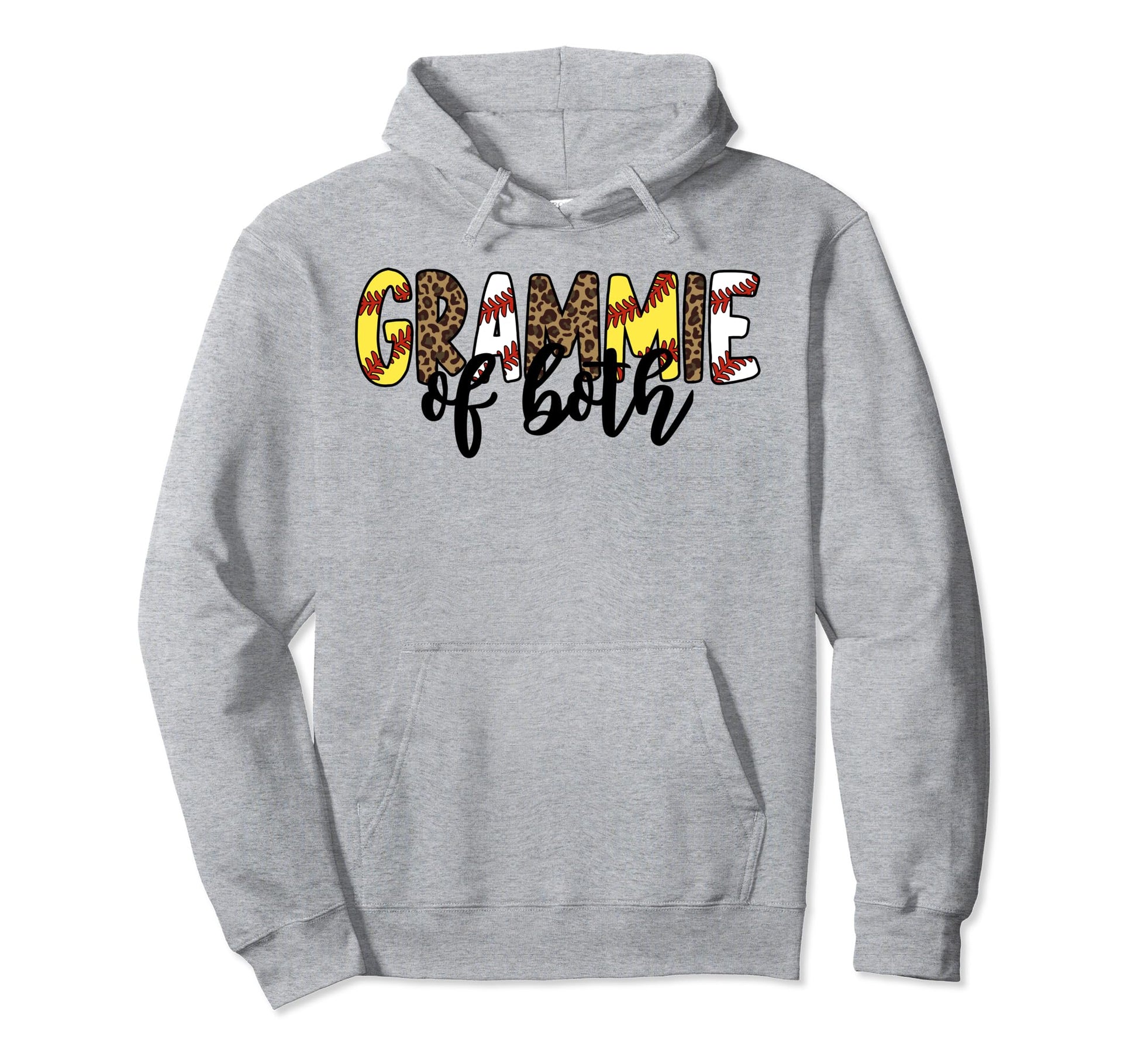 Leopard Grammie Both Mothers Day Ballpark Hoodie - Novelty Apparel Unisex - T-Shirt, Sweatshirt, Hoodie