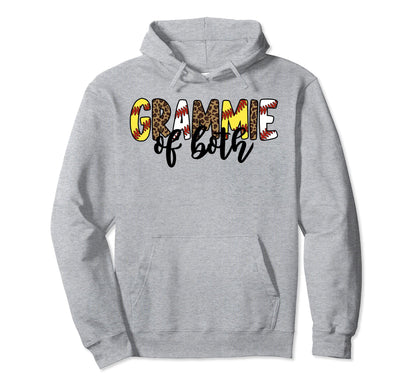 Leopard Grammie Both Mothers Day Ballpark Hoodie - Novelty Apparel Unisex - T-Shirt, Sweatshirt, Hoodie