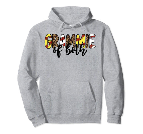Leopard Grammie Both Mothers Day Ballpark Hoodie - Novelty Apparel Unisex - T-Shirt, Sweatshirt, Hoodie