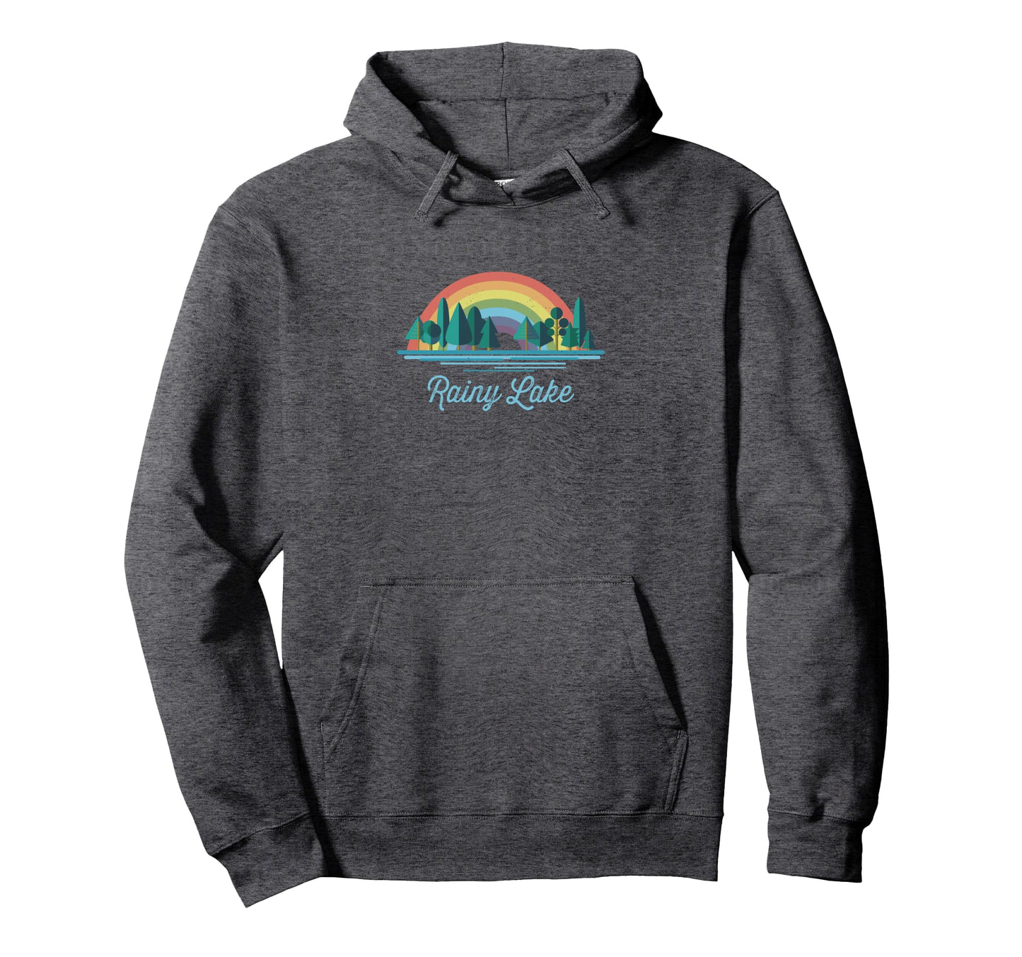 Rainy Lake Rainbow Lake Souvenir Hoodie - Novelty Apparel Unisex - T-Shirt, Sweatshirt, Hoodie