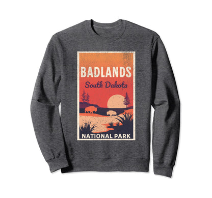 Badlands National Park South Dakota Usa T-Shirt - Graphic Print Unisex - T-Shirt, Sweatshirt, Hoodie