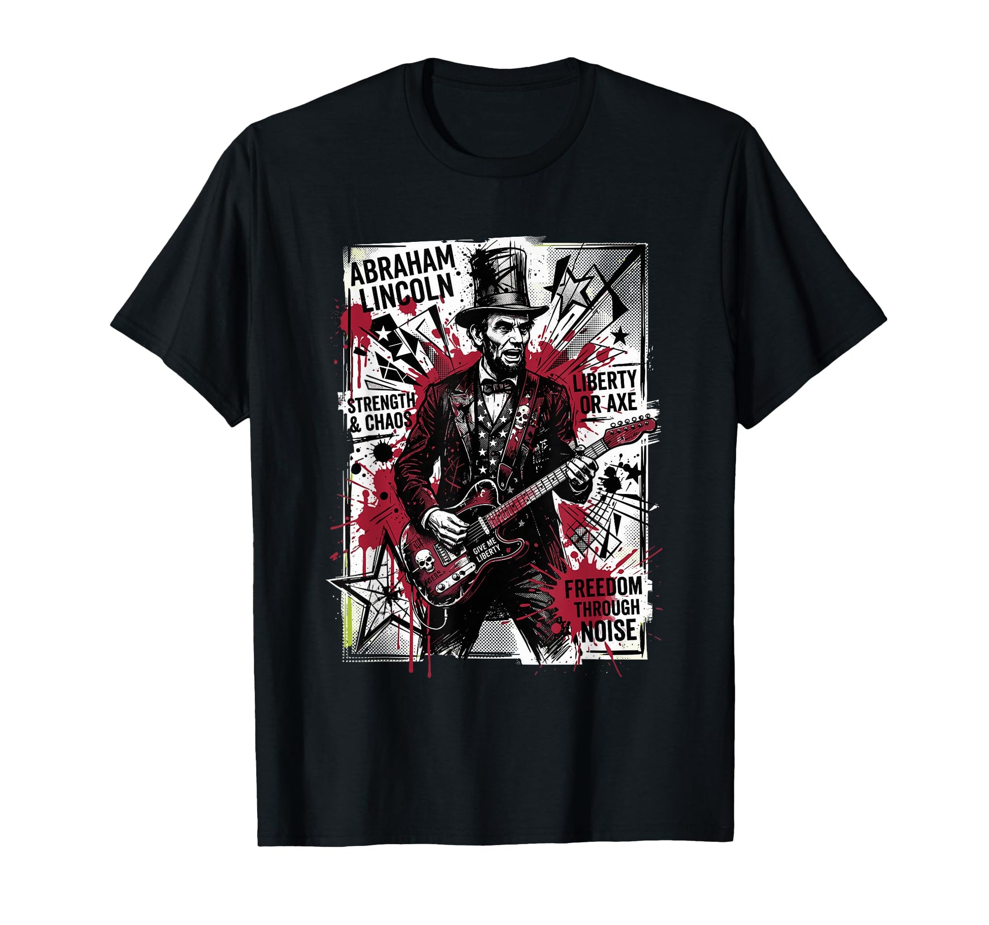 Abraham Lincoln Abe Lincoln Playing T-Shirt - Aesthetic Graphic for Adults - T-Shirt, Sweatshirt, Hoodie