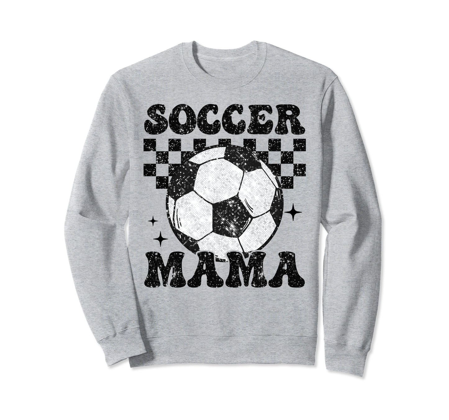 Soccer Mama Checkered Funny Soccer Sweatshirt - Custom Art Print Men Women - T-Shirt, Sweatshirt, Hoodie