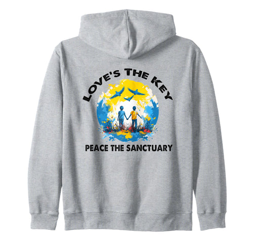 Peace Earth Symbol World Peaceful Earth Hoodie - Novelty Apparel Men Women - T-Shirt, Sweatshirt, Hoodie
