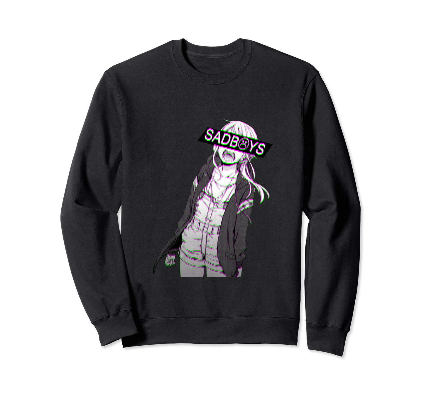 Vaporwave Sadboys Anime Waifu Sadboy Sweatshirt - Trendy Graphic Men Women - T-Shirt, Sweatshirt, Hoodie